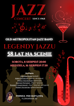 Kraków Wydarzenie Koncert Legendy Jazzu - Old Metropolitan Band - 58 lat na scenie
